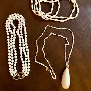 Lot of 3 vintage Monet necklaces
